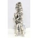 Durga Lion Statue 70% Silver Figurine Mata Ambe Idol Goddess India Article W458